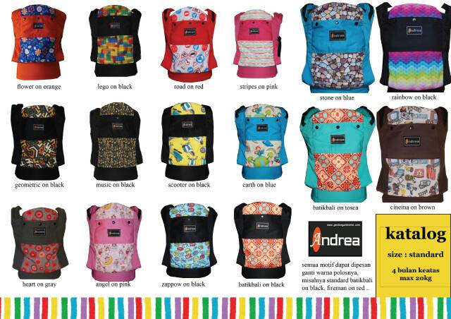 Andrea Baby Carrier SSC - Gendongan bayi SSC Andrea Toddler