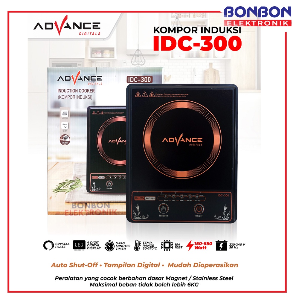 Advance Induction Cooker IDC-300 Kompor Listrik / IDC 300