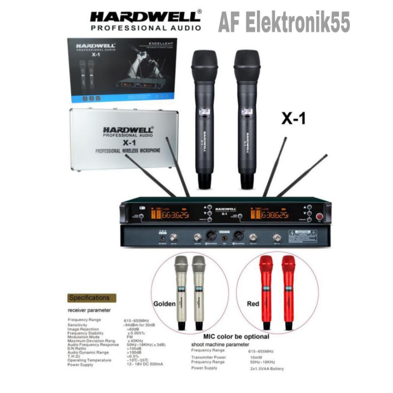 Mic Wireless Hardwell X-1 Microphone Hardwell X-1 Original