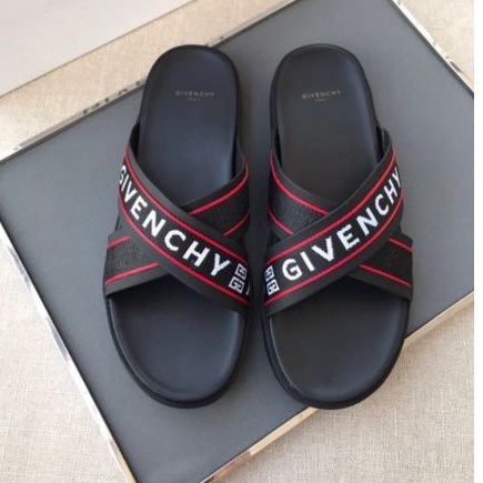 sandal flat sendal slide selop pria mirror quality slippers lv