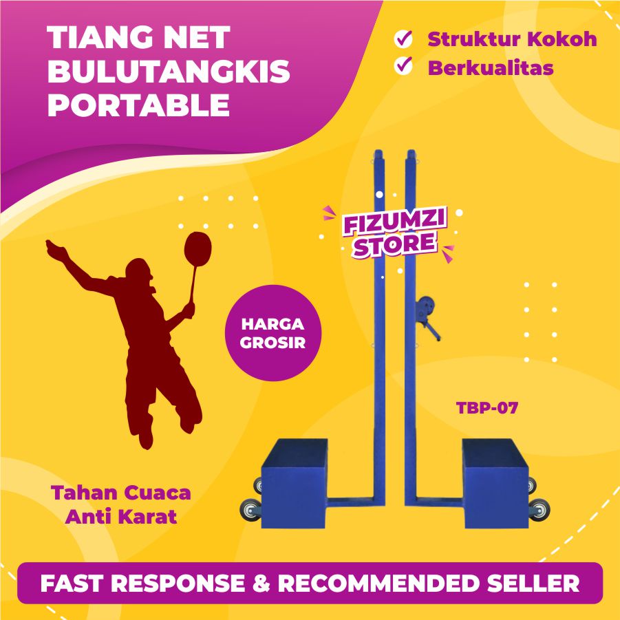 Jual Tiang Net Bulutangkis Portable TBP06, Tiang Bulutangkis Portable
