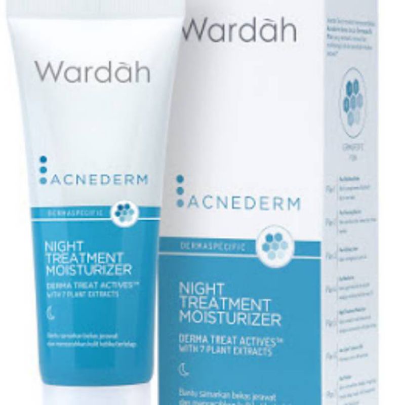 WARDAH ACNEDERM NIGHT TREATMENT MOISTURIZER