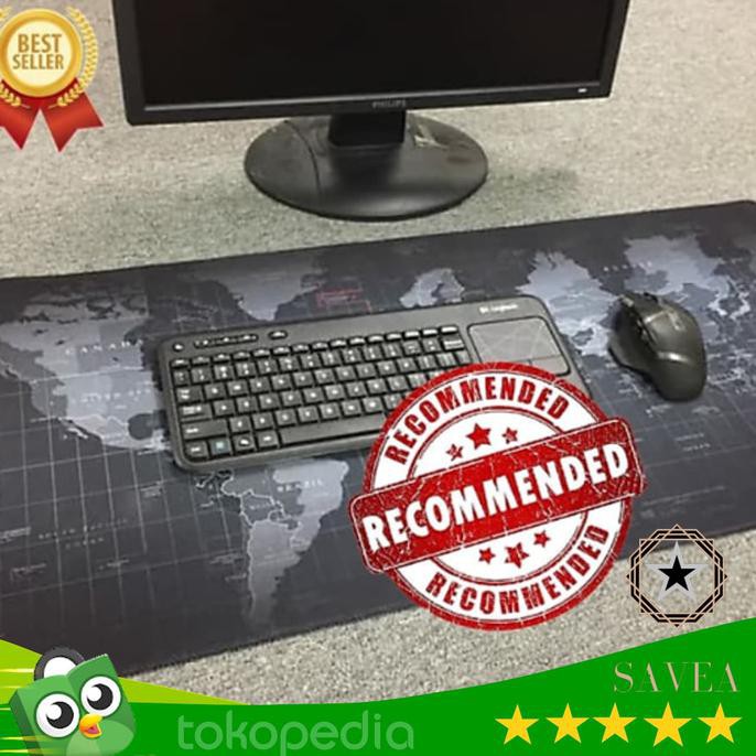 Dijual Mouse Pad Raksasa Peta Dunia Jumbo Besar Taplak Meja Laptop Komputer Terlaris