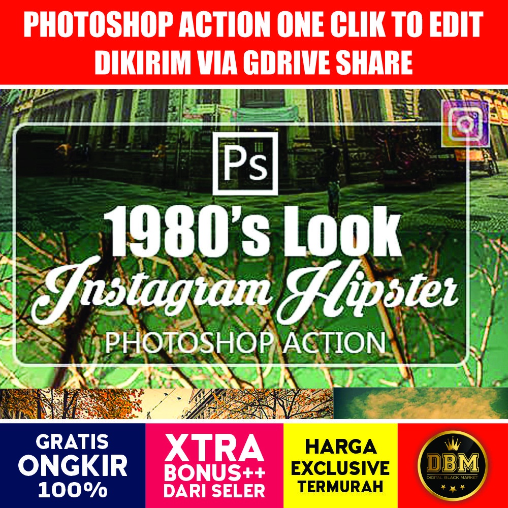 Instagram Hipster 1980 Look Photoshop Action