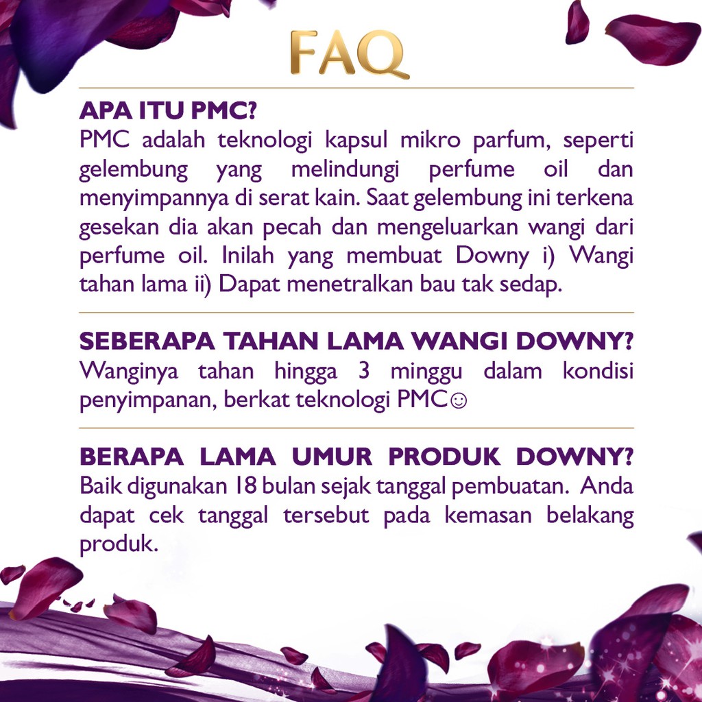 DOWNY Pewangi Pelembut Pakaian Parfum Collection Refill 1.35L - 1.45L:Passion 1.35 L