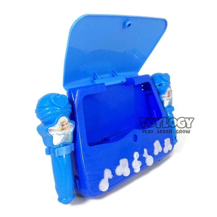 Mainan Anak Perempuan Double Microphone Music Bag Frozen Tas Koper Mic
