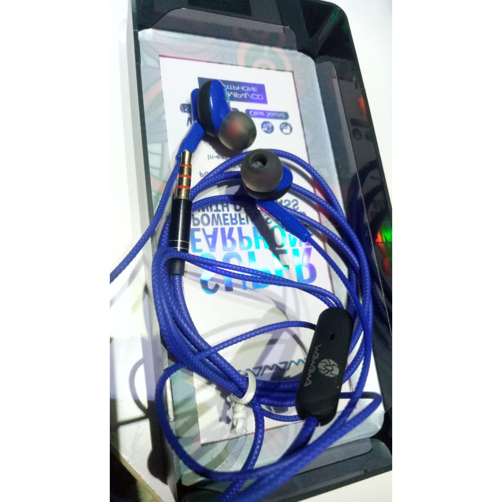 Headset Earphone wawawa powerful sound with deep bass