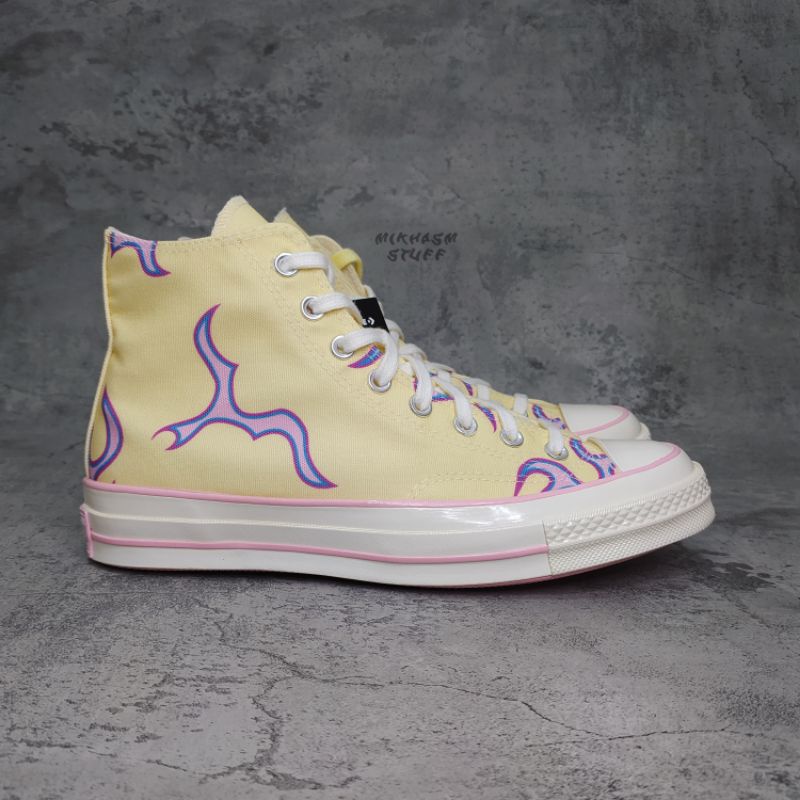 golf wang converse yellow flame