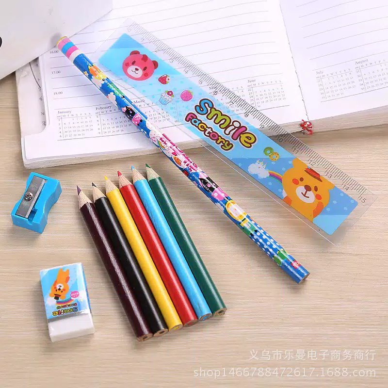 

Set Alat Tulis Anak MF67 Pensil Warna Anak Karakter Lucu Murah Produk Import