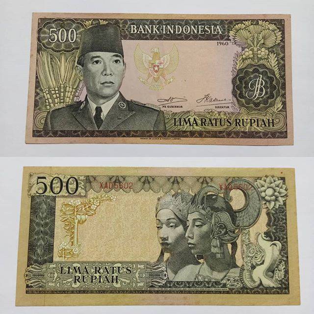 Uang 500 Soekarno 1960 Percetakan TDLR