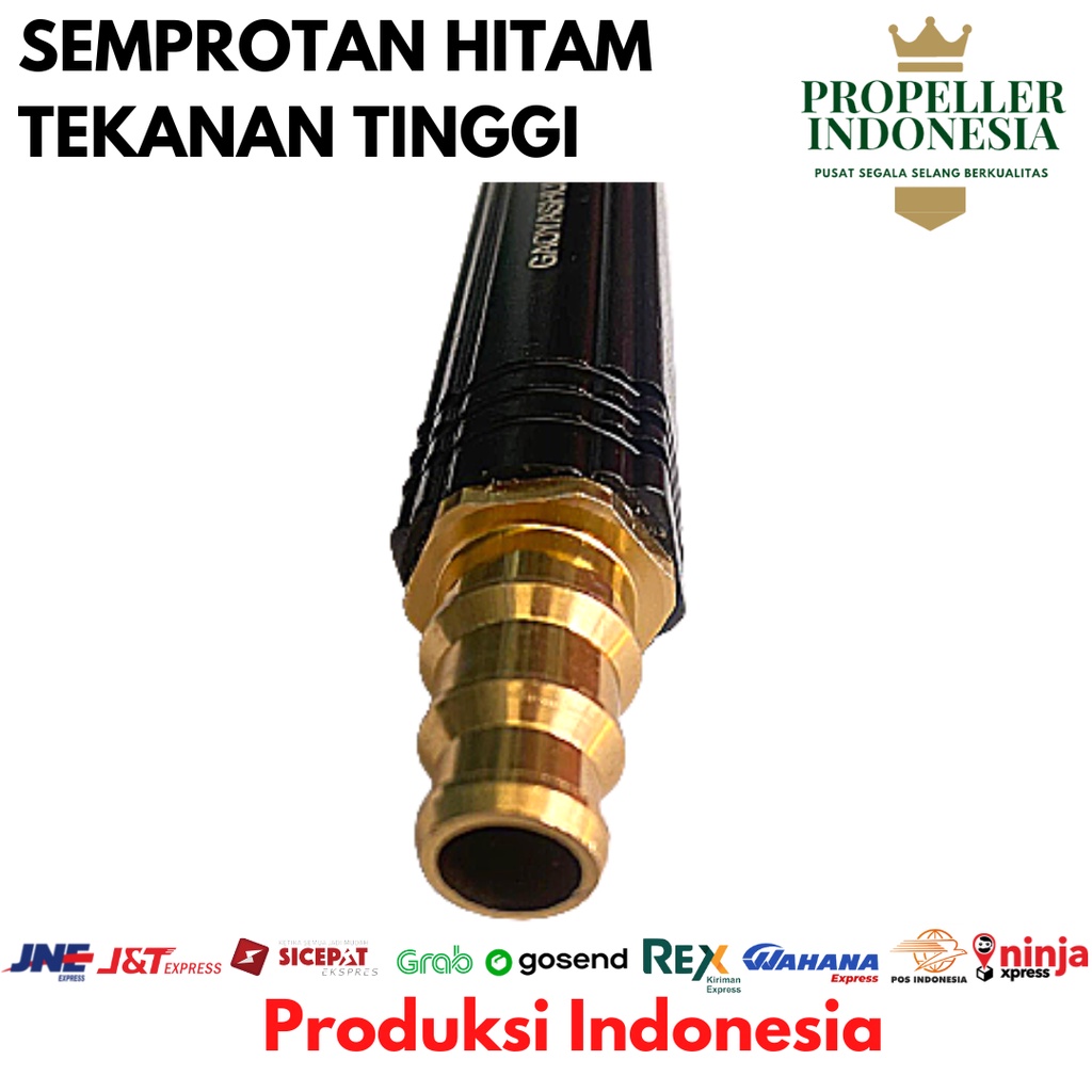 Semprotan Cuci Motor Mobil Tekanan Tinggi Hitam Semprotan 1/2-3/4 Inch