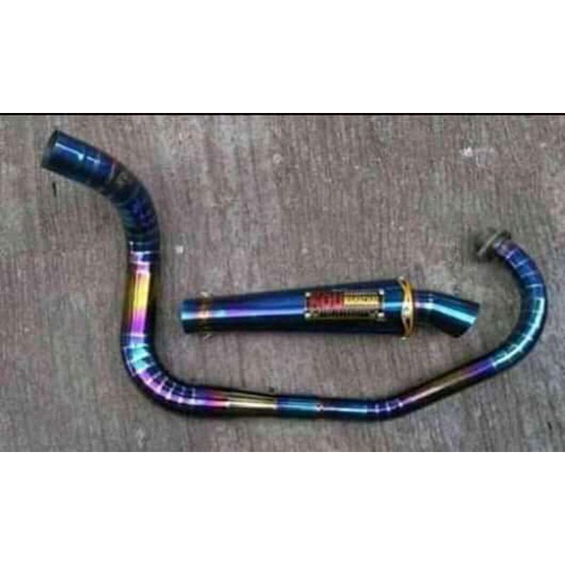 knalpot racing KOU kidal cobra blue monn untuk motor vixion,cbr 150cc