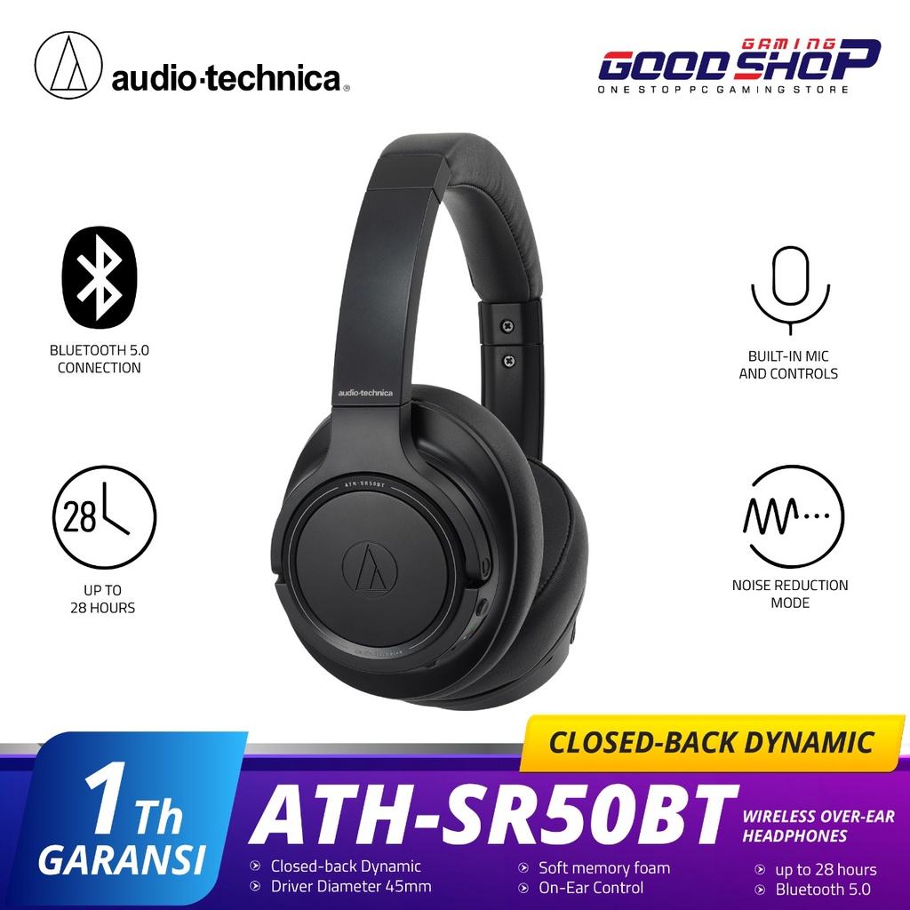 Audio Technica ATH-SR50 BT - Over-Ear Headphones