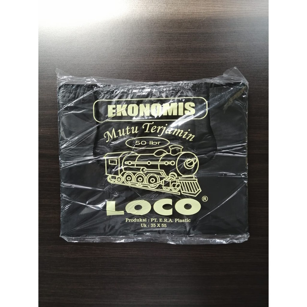 Loco Ekonomis 35 x 55 Hitam Kantong Plastik Kresek Murah