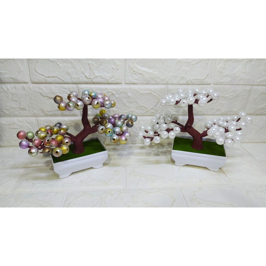 NEON &amp; PEARL Tree Tanaman Imitasi Hiasan Pajangan cantik Indah Elegant - pearl tree