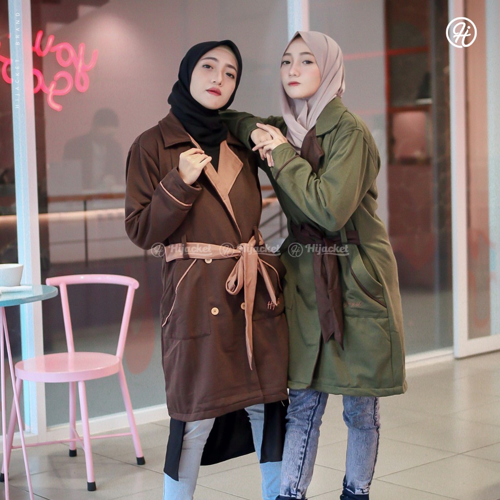 Hijacket® Elnara Series (All Size, XL, XXL) Jaket Wanita Bahan 100% Premium Fleece Asli-1