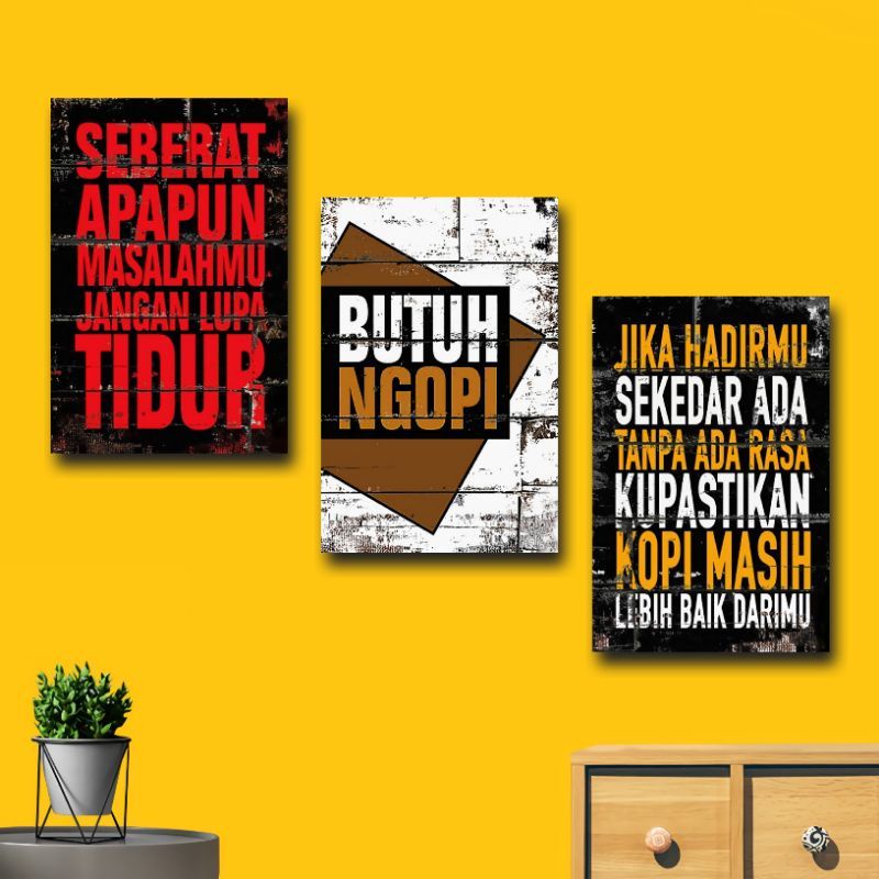 Jual Hiasan Dinding Quotes Pajangan Rumah Poster Kayu Dekorasi Ruangan ...