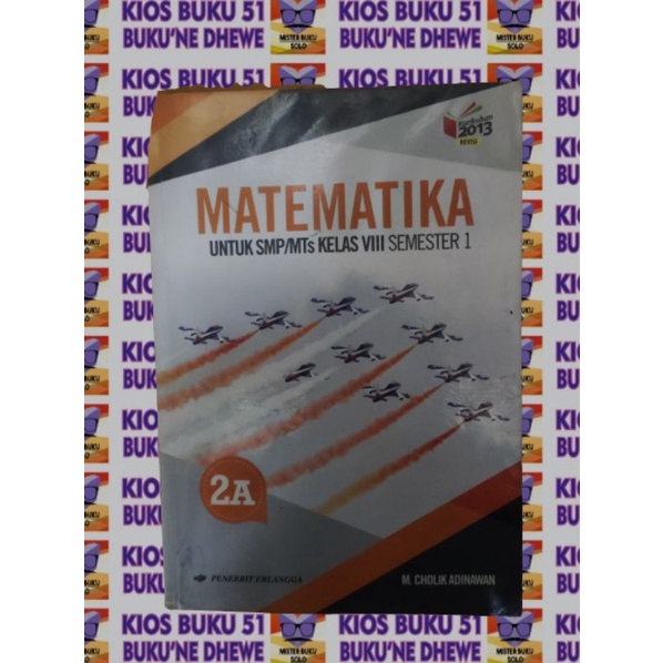 

Buku Paket Matematika SMP Kelas 2A Penerbit Erlangga K13