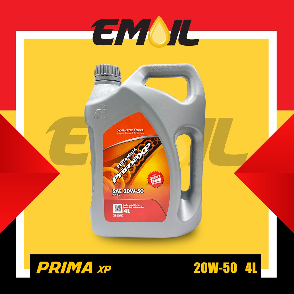 OLI PERTAMINA PRIMA XP SAE 20w-50 galon 4 liter