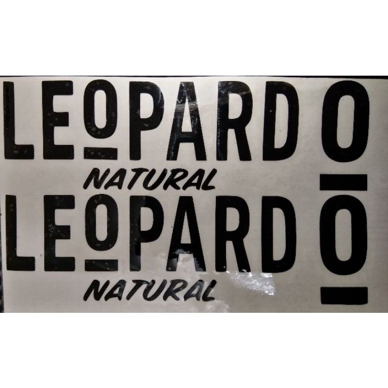 stiker helm, model Leopard, 1 set