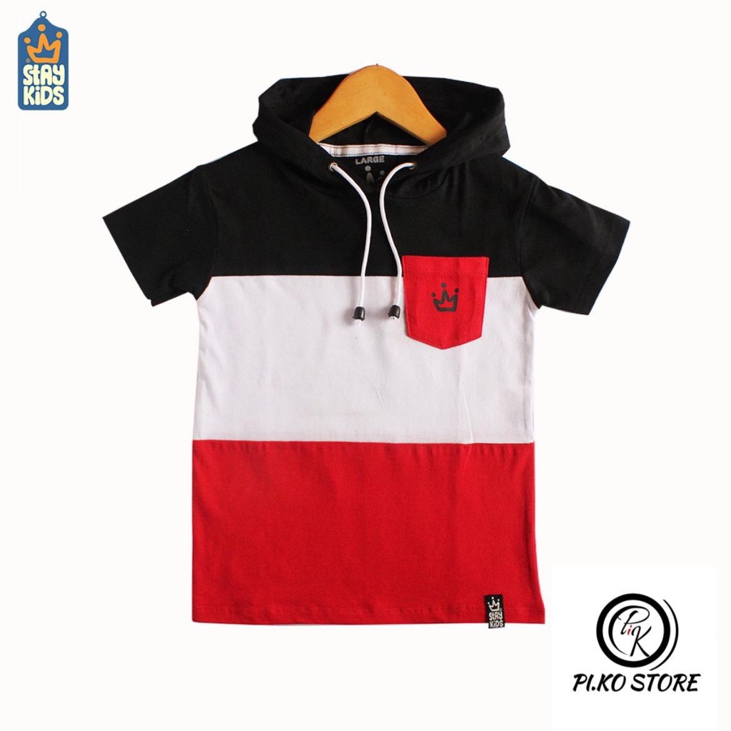 Piko kaos hoodie distro anak usia 1-12 tahun bahan katun