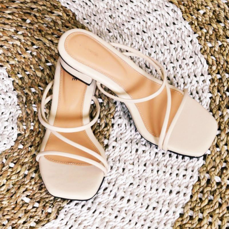 Promo 11.11 sandal heels wanita model silang Z  hak 3cm