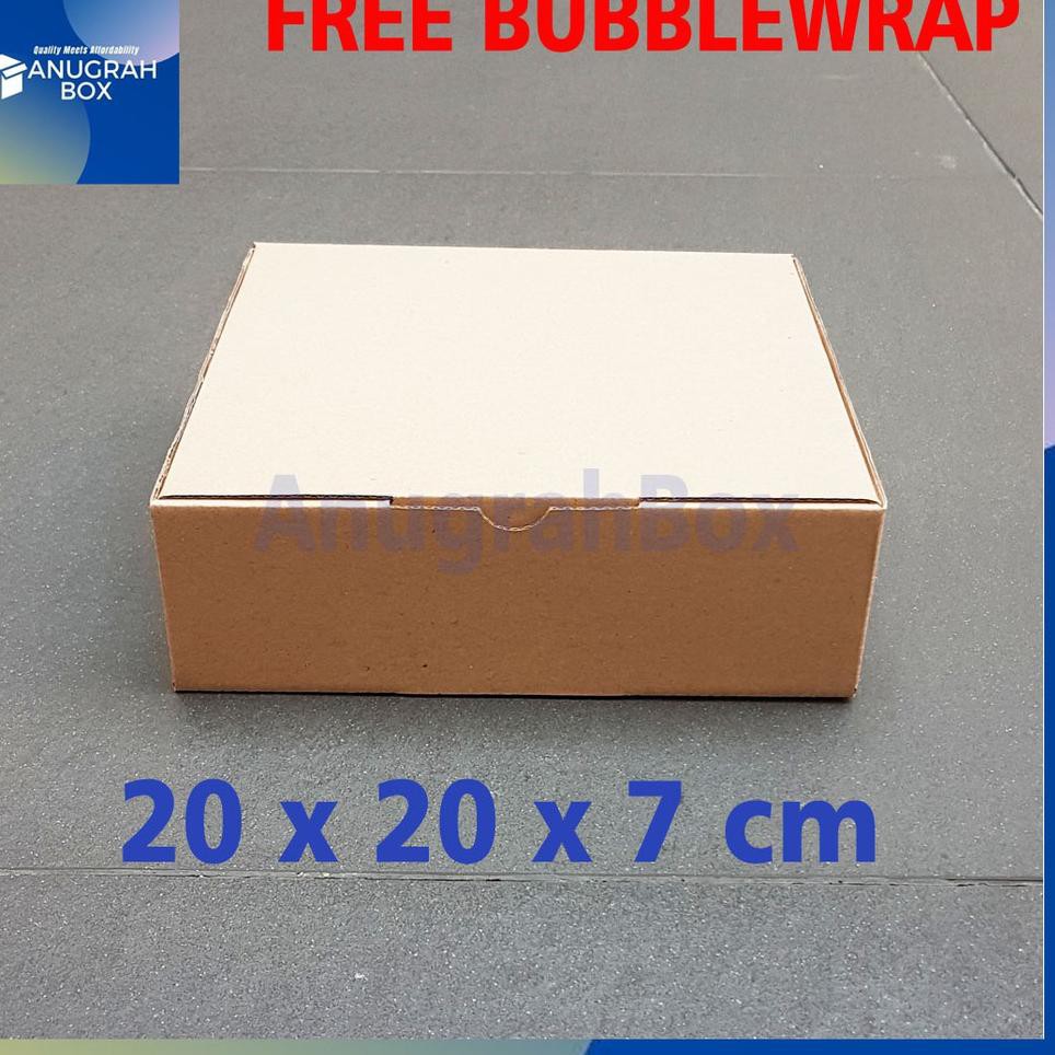 

SALEE! (10 Pcs) Kardus uk.20x20x7 cm Diecut box packing untuk kotak aksesories,kue,dll model box p