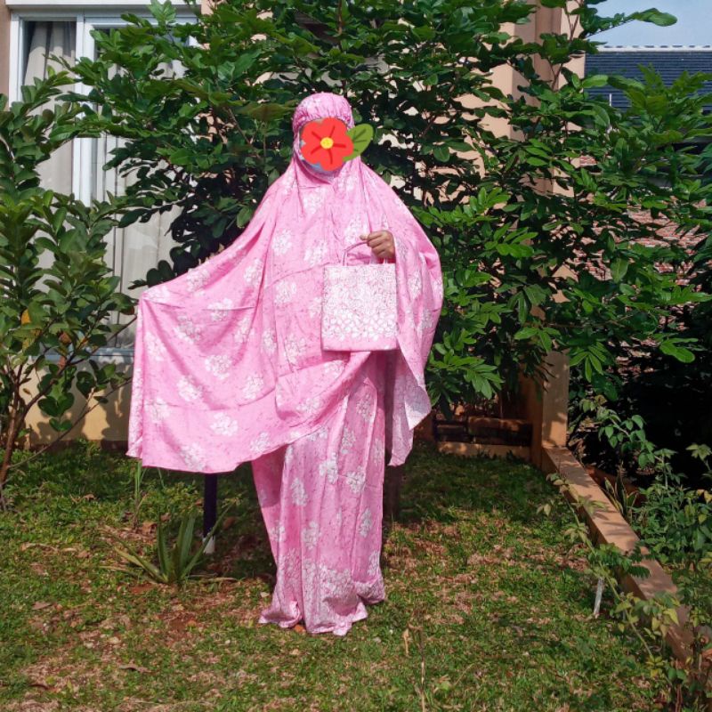MUKENA BATIK WARNA RUKUH TELEKUNG DEWASA SHOLAT SALAT SHALAT FASHION MUSLIM ISLAMI WANITA MUSLIMAH A