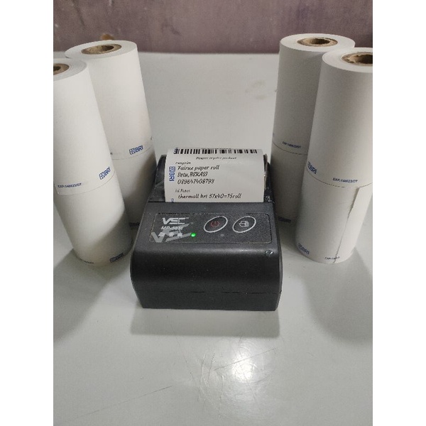 

Kertas struk thermall EDC logo BANK BRI,, ukuran 58mmX40mm