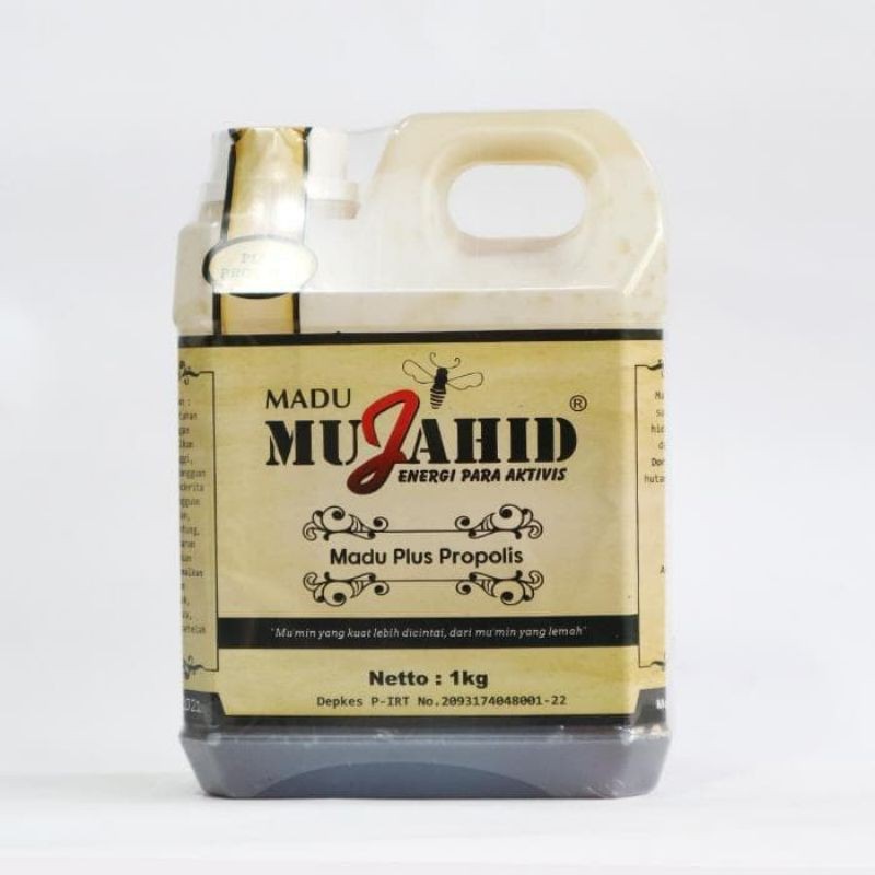 

Madu Mujahid Plus Propolis 1 kg Planet Herbal | kemasan COKELAT | ORIGINAL