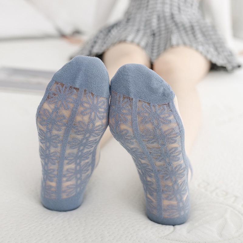 Kaos Kaki Transparan Wanita/Kaos Kaki Wanita/Kaos Kaki Bunga Daisy Casual Transparan/Kaos Kaki Wanit