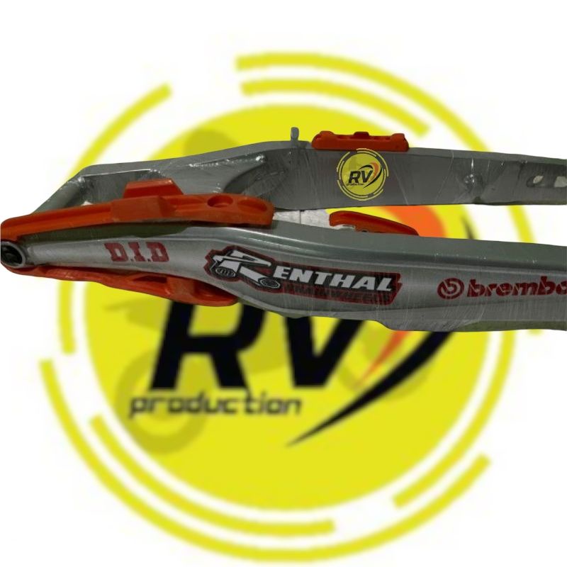 Swing Arm KLX & CRF150 Model KTM Lislas Lengkap Bantalan Karet Arm SX SXF Procaken orange Aksesoris 