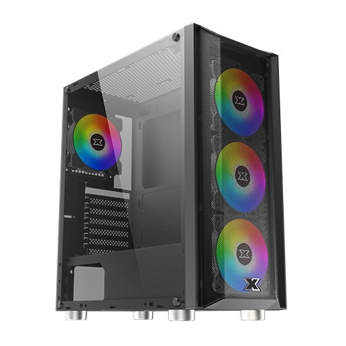 CASING GAMING XIGMATEK GRIP + 4 FAN RGB ATX