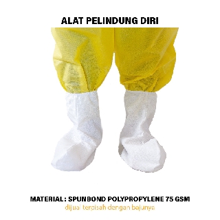 Cover shoes baju  APD  bahan spunbond  75gsm Menutupi sepatu 