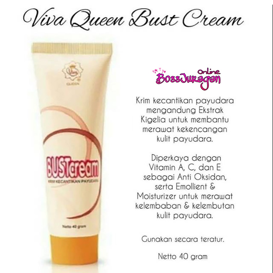 (BOSS) VIVA BUST CREAM QUEEN 40gr - Viva Queen Bust Cream 40gr