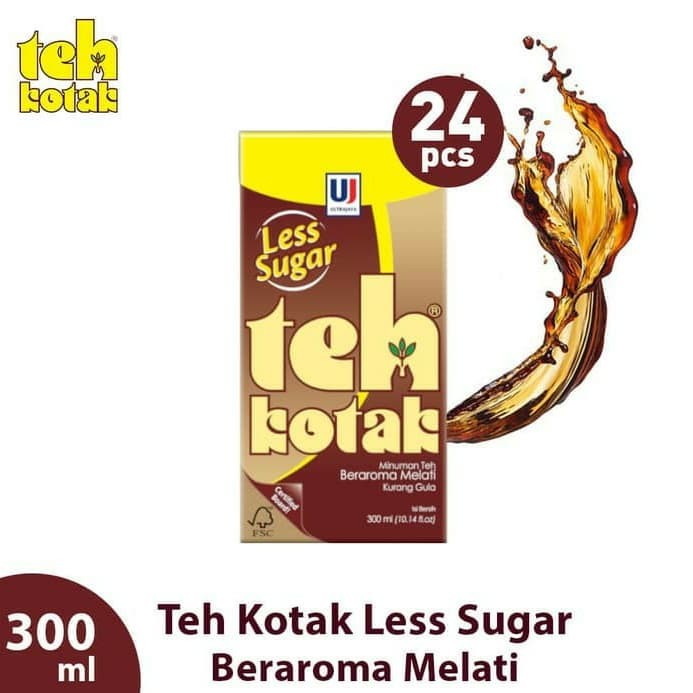 Teh Kotak less sugar1 dus*24 psc