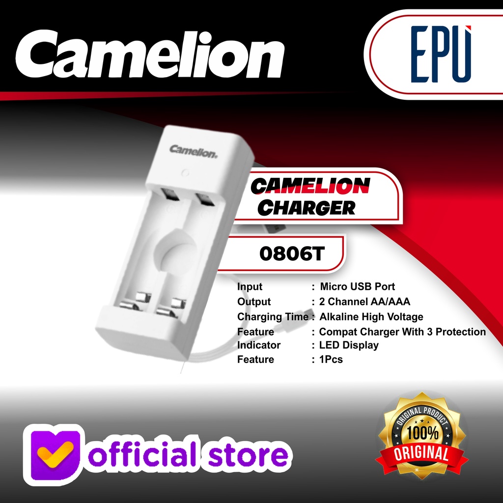 Camelion Compact Battery Charger Baterai Casan Baterai Cas Baterai