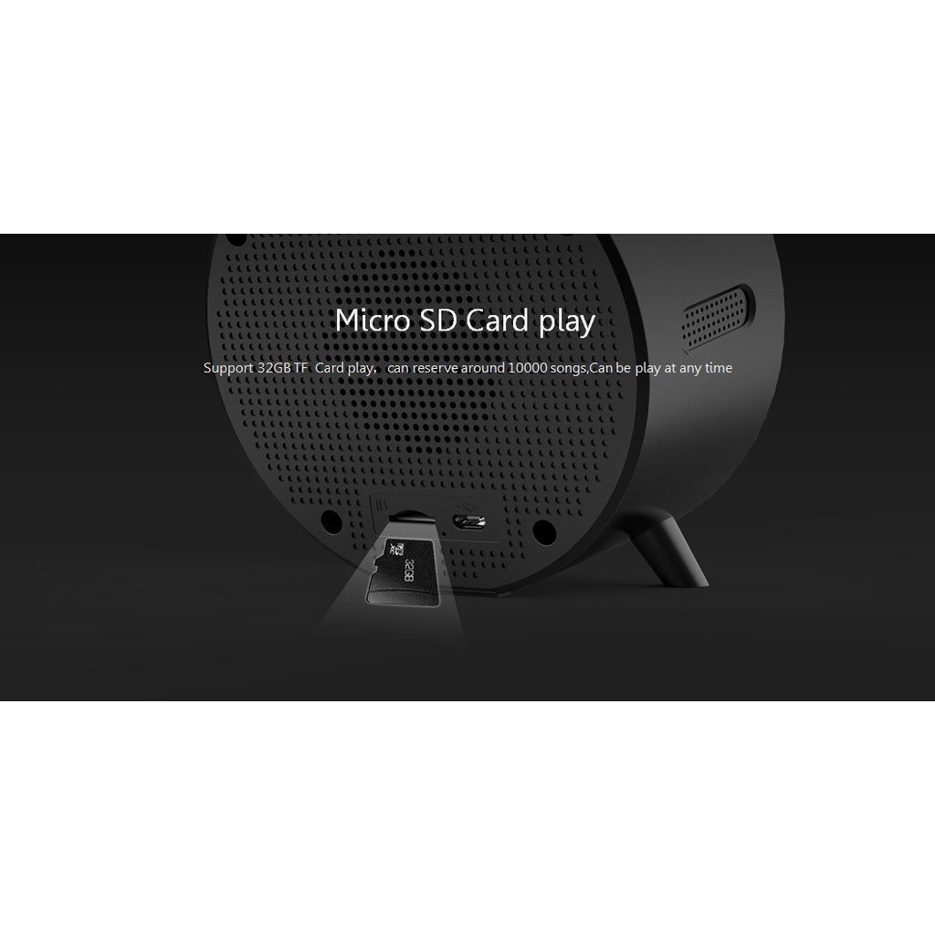 MIFA S5 Bluetooth Speaker Alarm Clock with FM radio