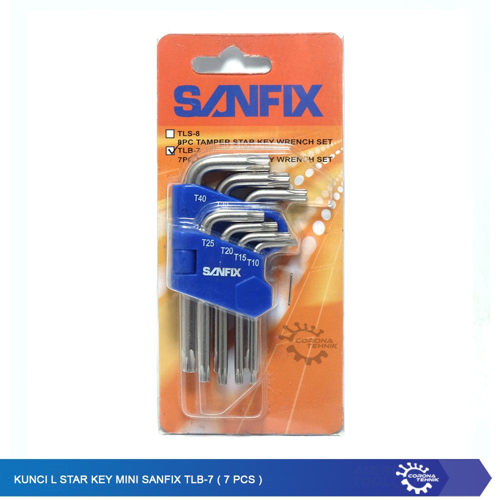 Kunci L Star Key Mini Sanfix TLB-7 ( 7 Pcs )