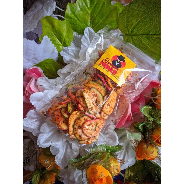 

krupuk bantet seblak pedas daun jeruk