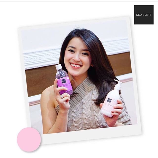 [Cod]Paket Scarlett whitening shower scrub&body lotion