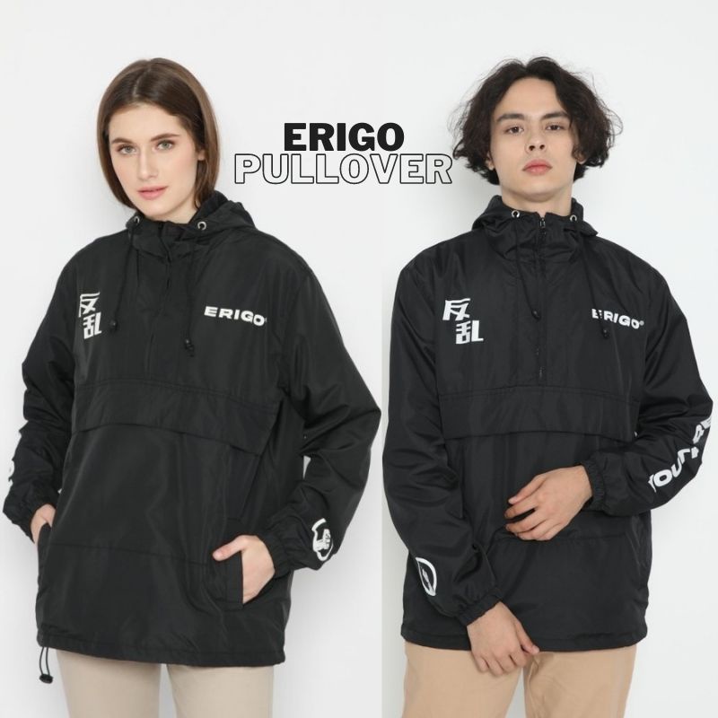 Erigo Jacket Pullover Youth Revolt Terbaru | Jaket Parasut Pullover | Jaket Erigo Apparel |Jaket Pria Parasut Pullover | Jeket Pria Distro Murah