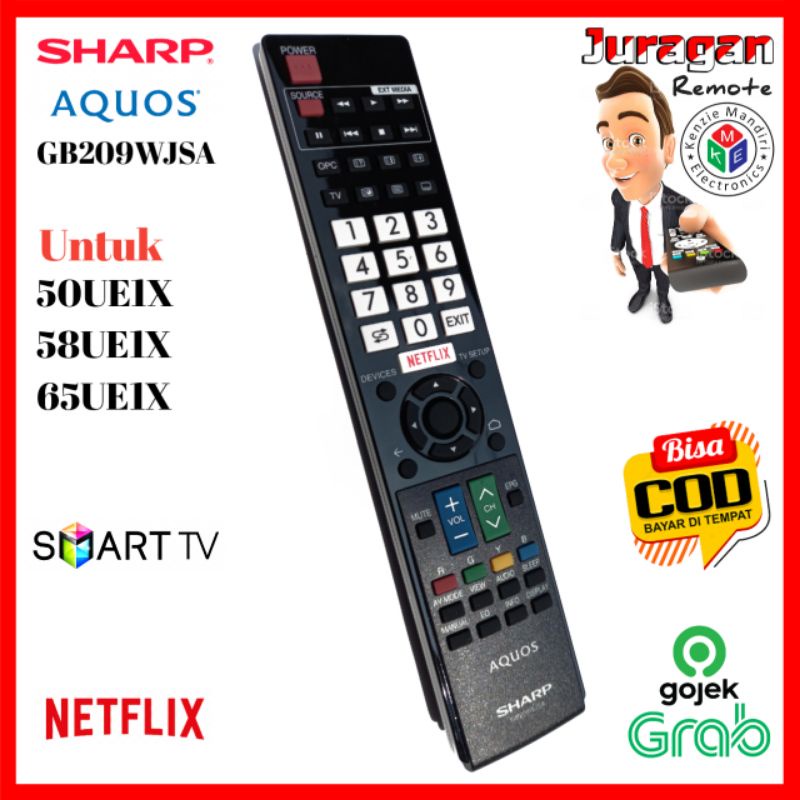 Remote Remote ORIGINAL Sharp Aquos Smart TV GB209WJSA