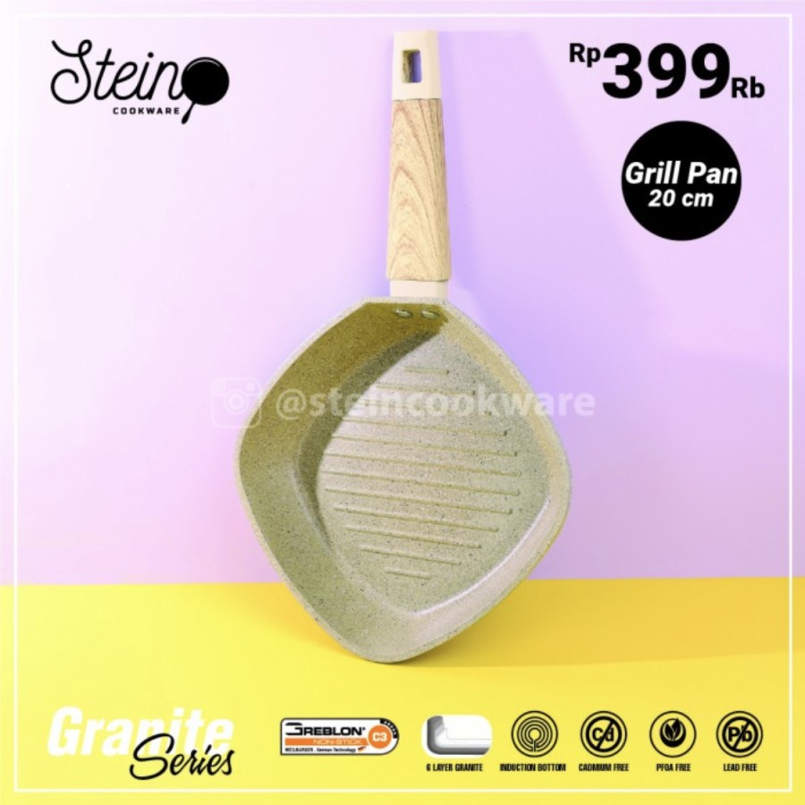 STEIN Cookware Grill Pan 20 Cm Granite Series