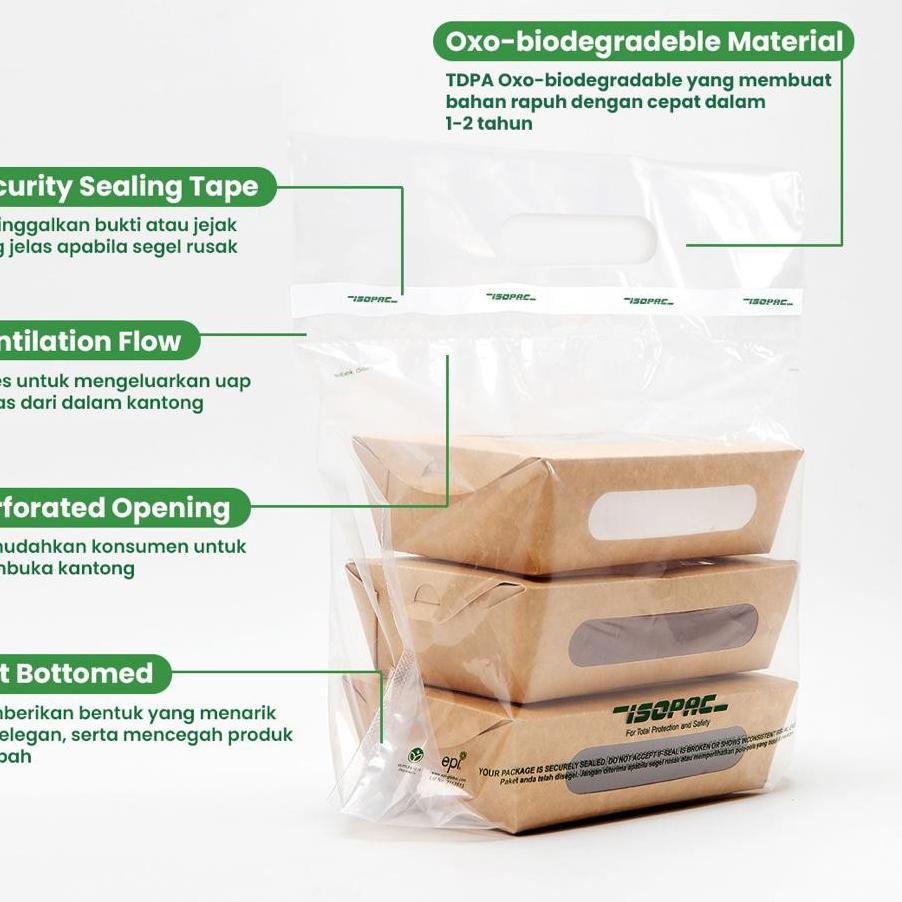 

Harga Murah Kantong Bersegel ISOPAC ( 1 Pack isi 50pcs ) Kemasan Plastik - Delivery Bag - Plastik se