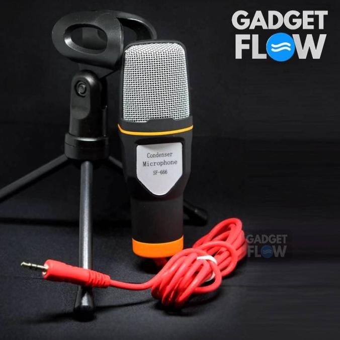 Paket Microphone Mic Condenser Stand Sf666 Sf 666 Pop Filter