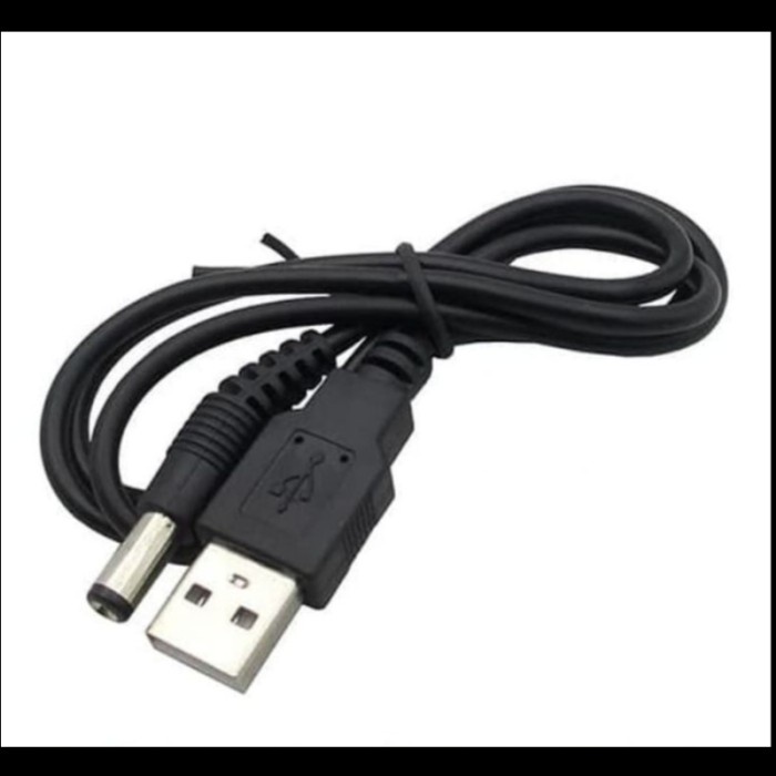 Kebel Konverter USB Female to Jack DC Male 5.5mm Converter 5V 5 V