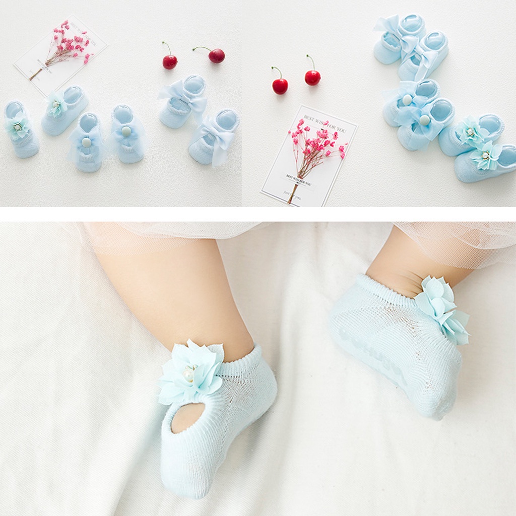 Kaos Kaki Model Sepatu Rajut Bayi Perempuan Prewalker Baby Girl Shoes Antislip 0 - 9 bulan