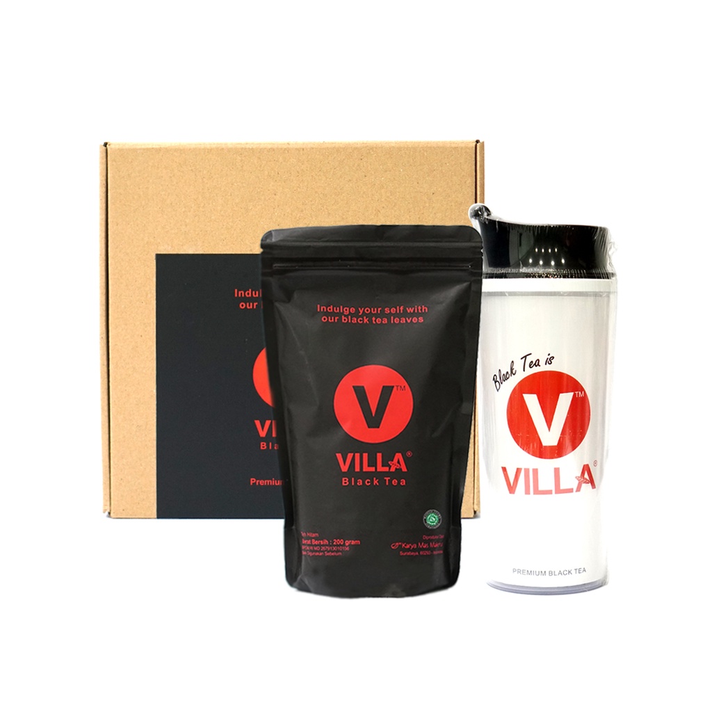 

Teh Villa, Paket Hampers (1 Premium Black Tea + 1 Tumbler Classic Putih I Love Tea)