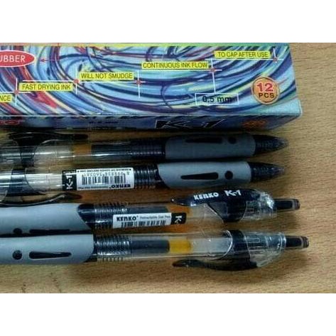 

☂ Pulpen Gel Kenko K1 /pack - Biru ☞